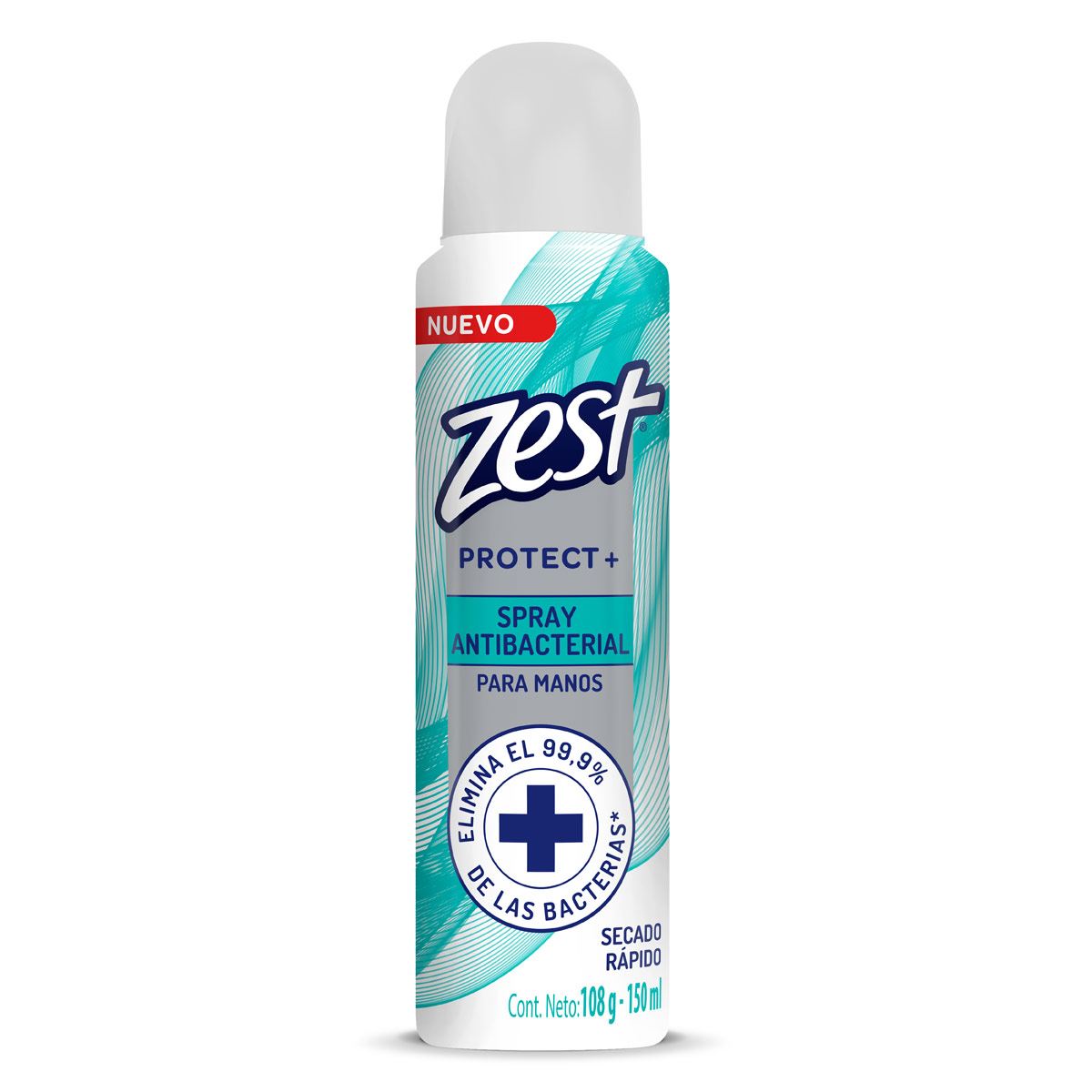 Zest Antibacterial Aerosol para Manos 12x108g/150ml