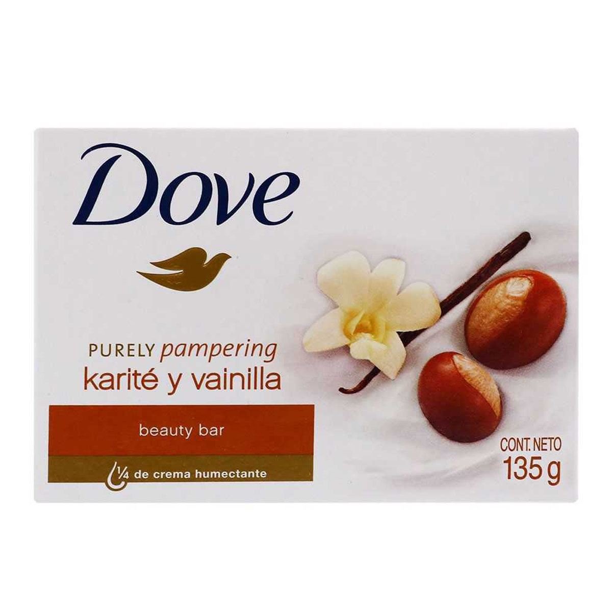 Jabón de tocador Dove Barra karité-vainilla 135g