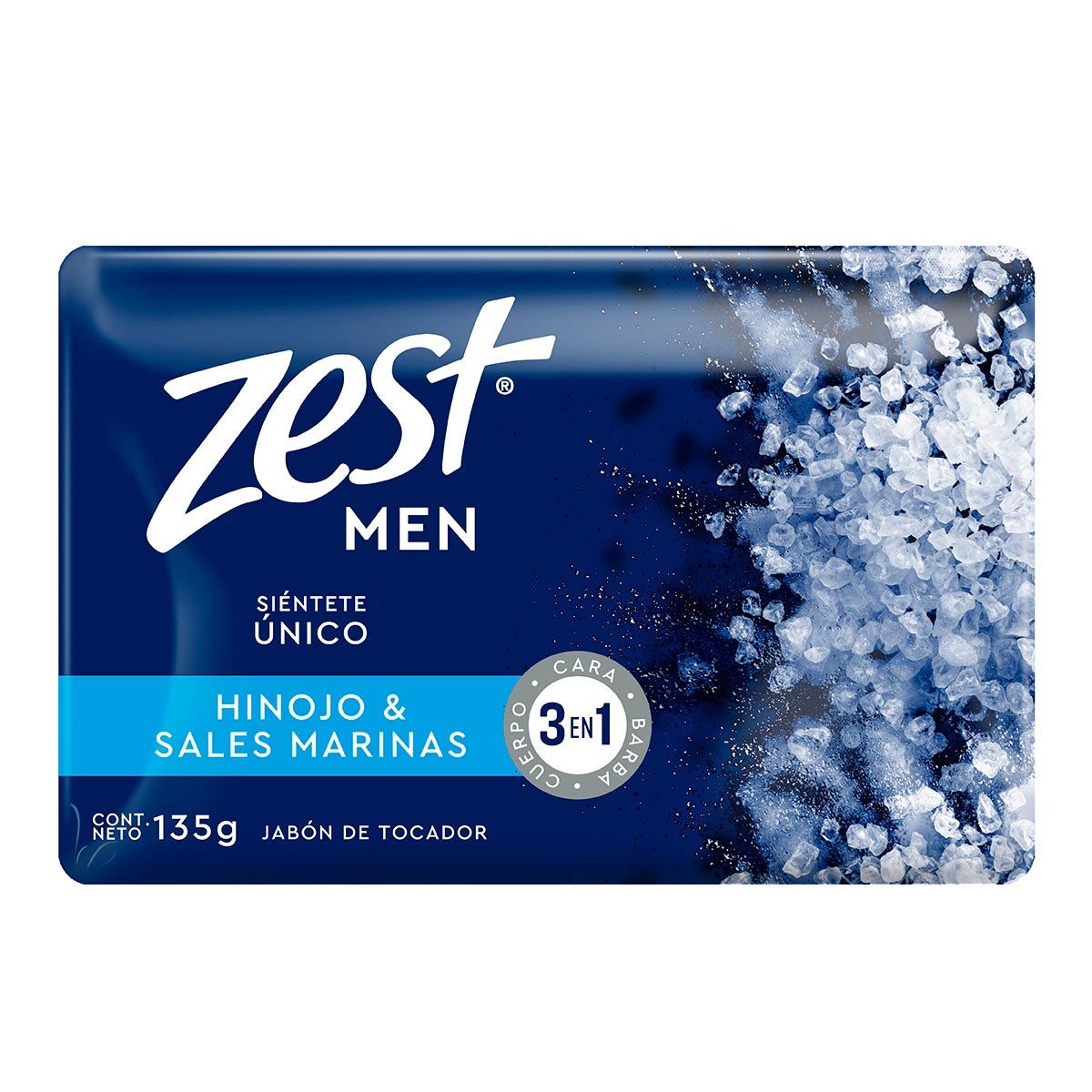 Jabón Zest Men Hinojo Sal Mar 135G