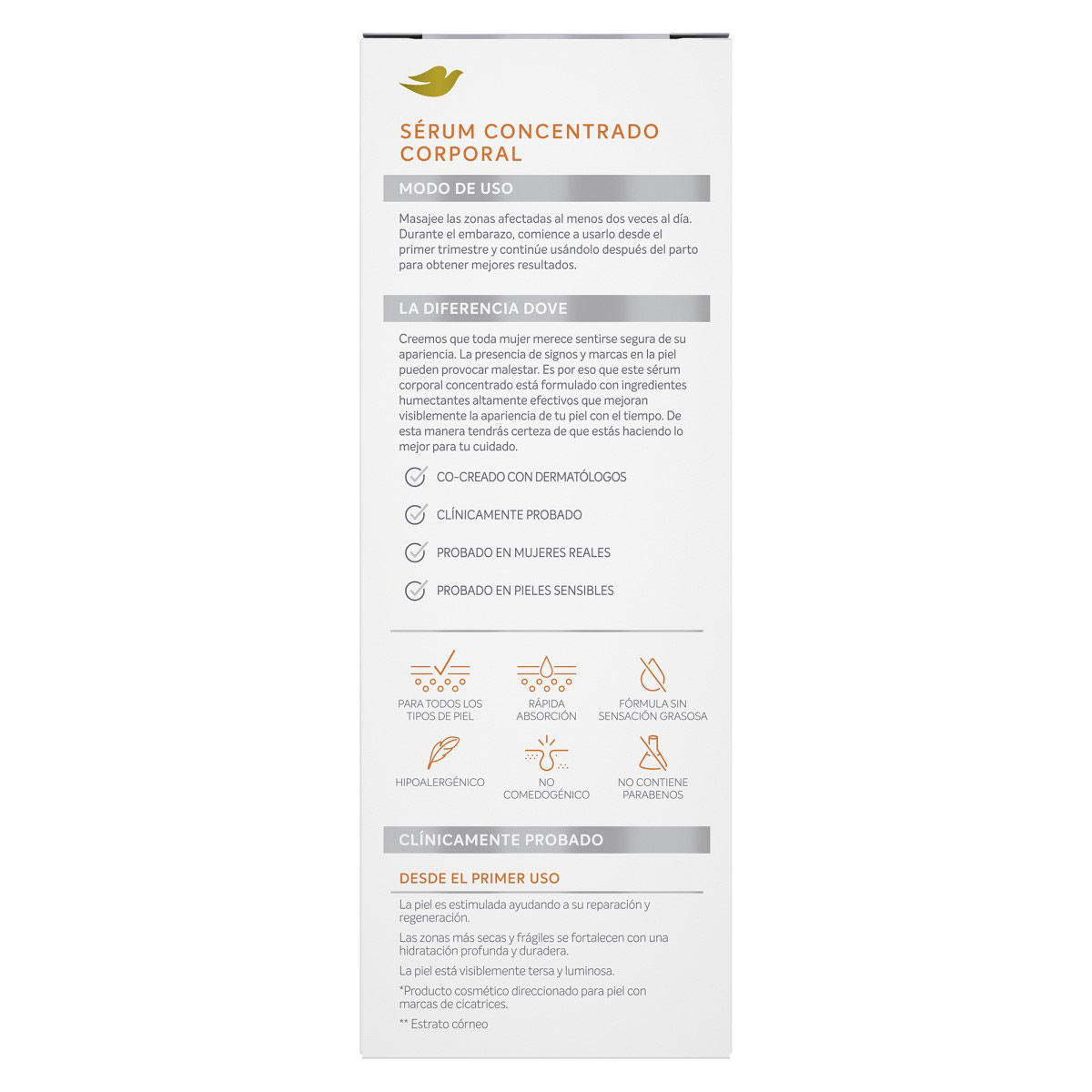 Sérum Corporal Concentrado Dove 100 ml