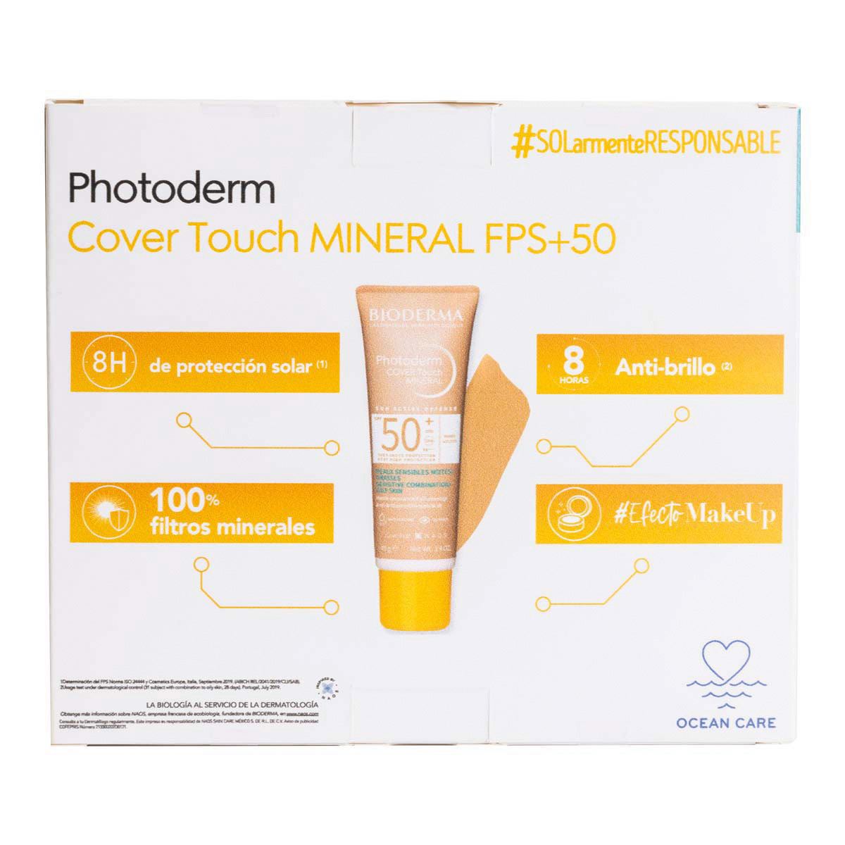 Pack Photoderm Cover Touch MINERAL Tono Dorado 40ml  + Minis