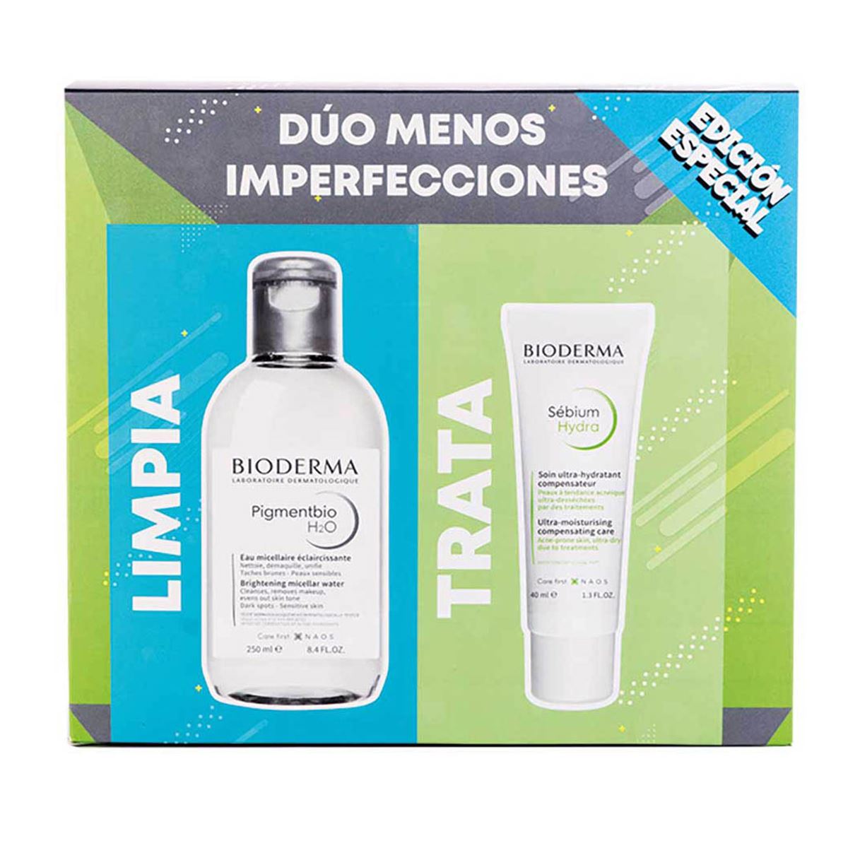 Pack Bioderma Sébium Hydra + Pigmentbio H2O 250 ml
