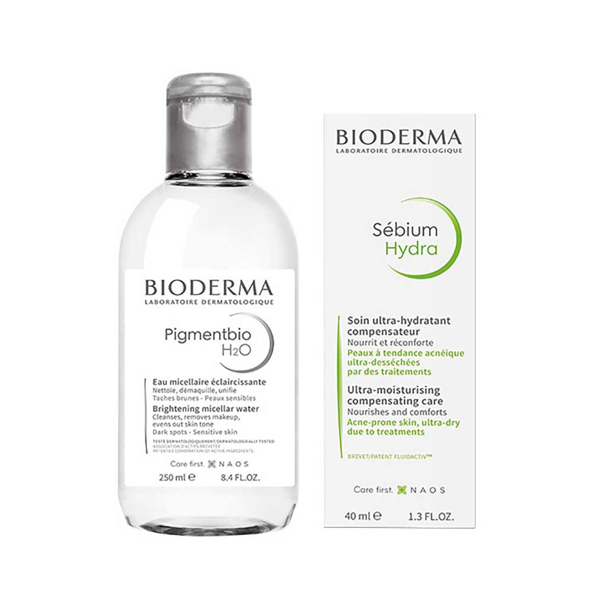 Pack Bioderma Sébium Hydra + Pigmentbio H2O 250 ml