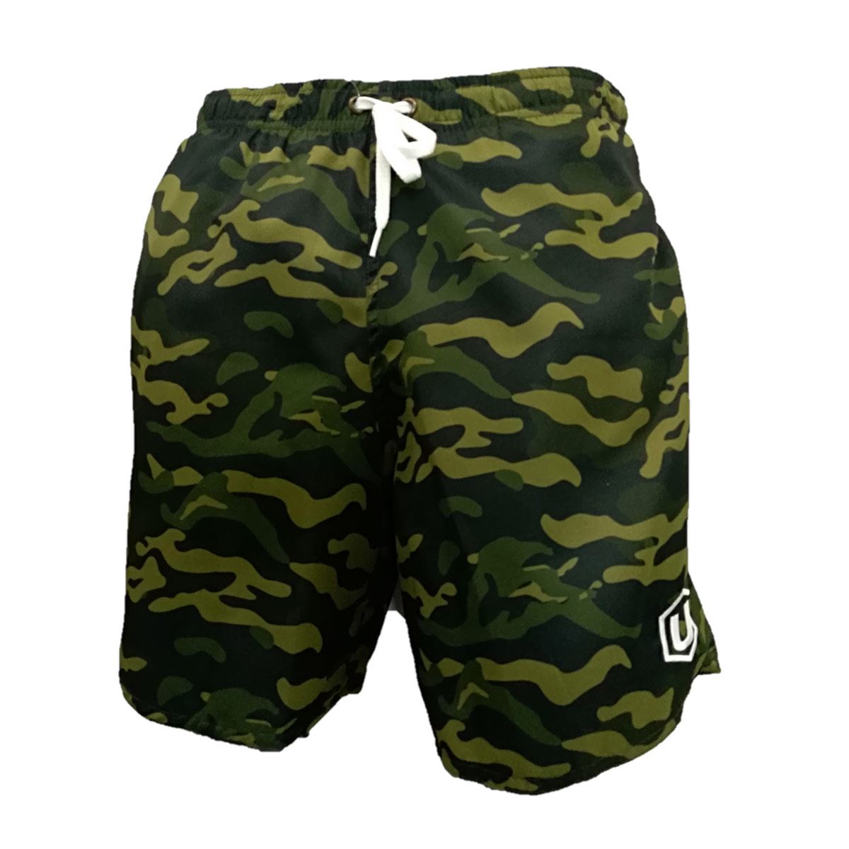 Short De Caballero Para Playa Camuflaje Verde Grande U Beach