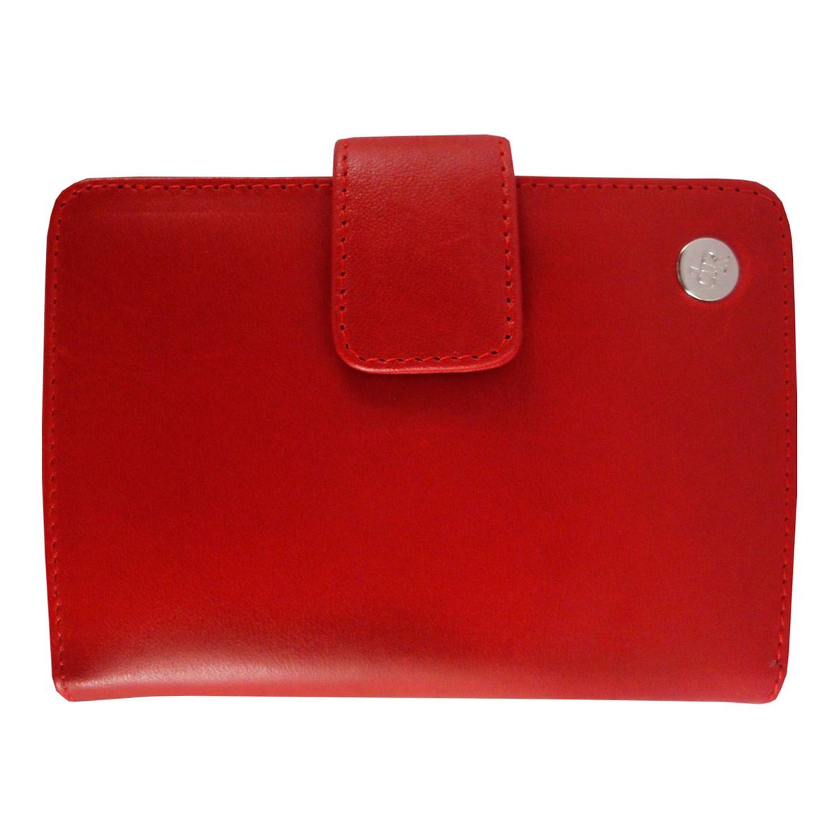 Cartera de piel Anabella rojo