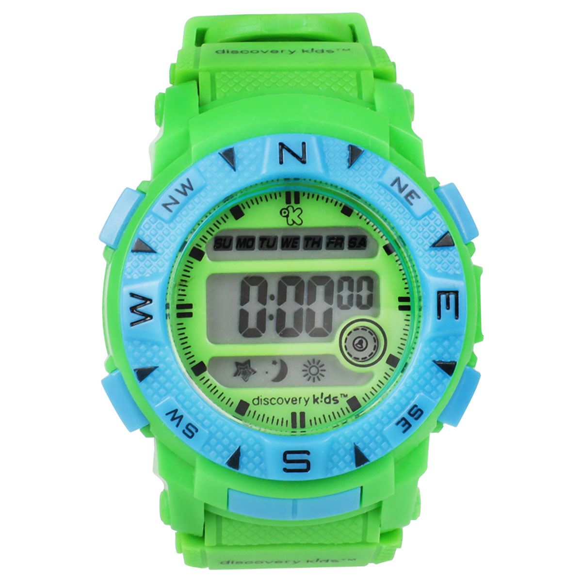 Reloj digital online verde