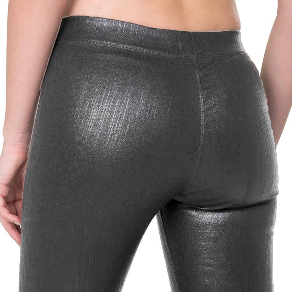 Leggin Oscar Hackman simulación piel OH-SBI25W color negro talla chica dama