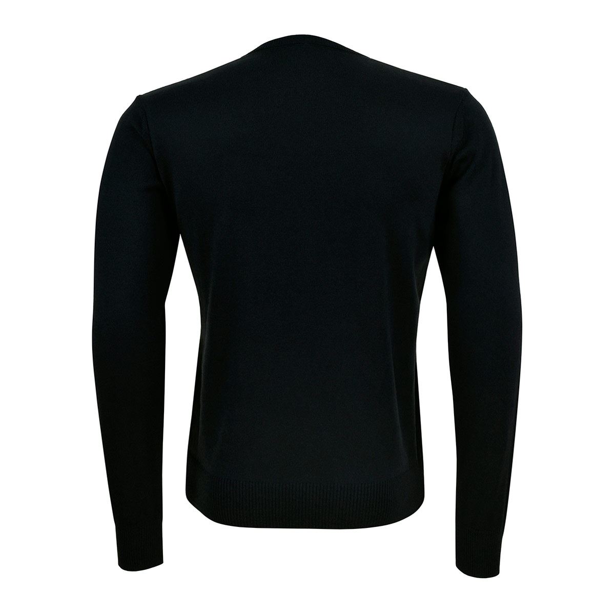 Suéter Polo Club cuello en V talla mediana color negro SPC-21-08