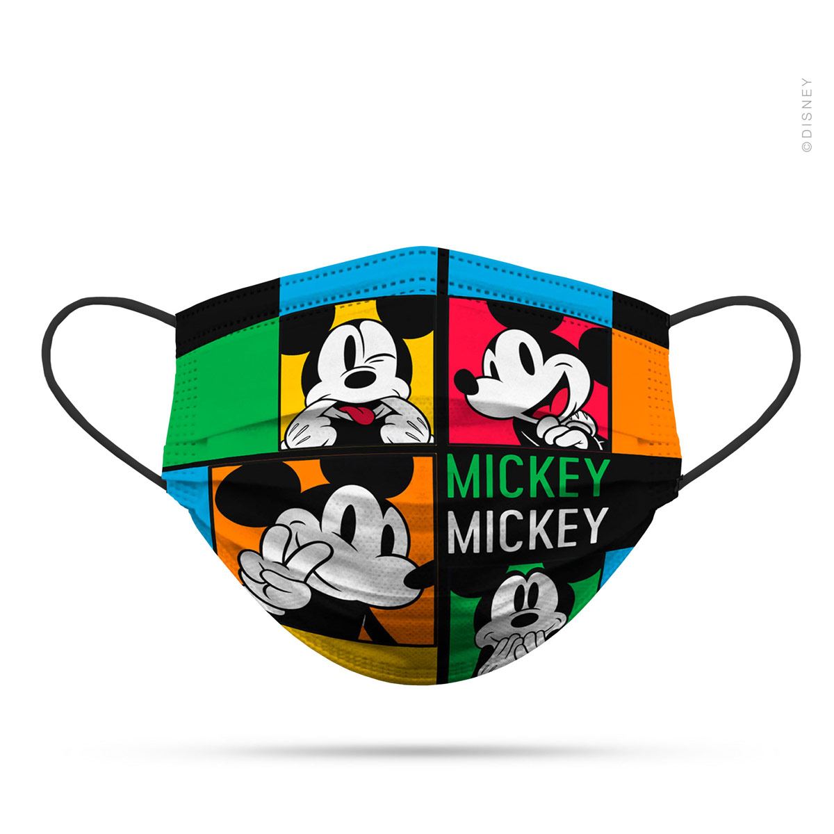Paquete Cubreboca Bicapa para  ADULTO Reutilizable Disney Mickey Empaque 3 piezas