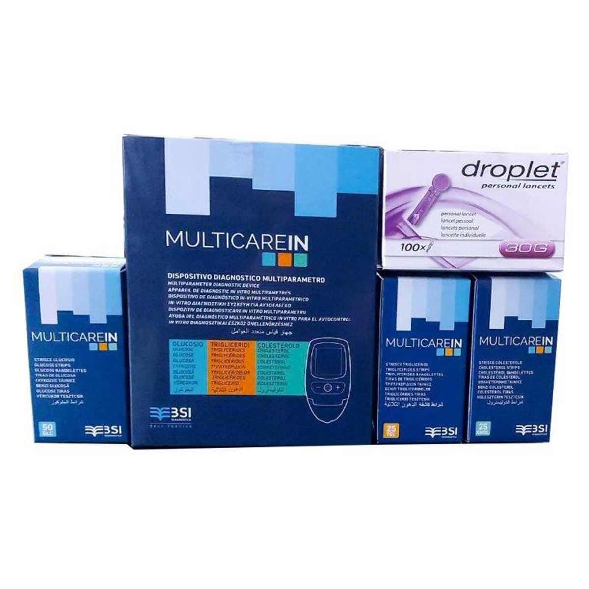 Kit colesterometro 3 en 1 multicare