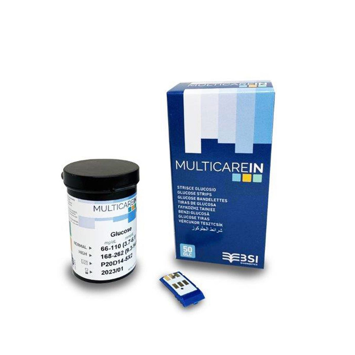 Tiras glucosa c/50 multicare in