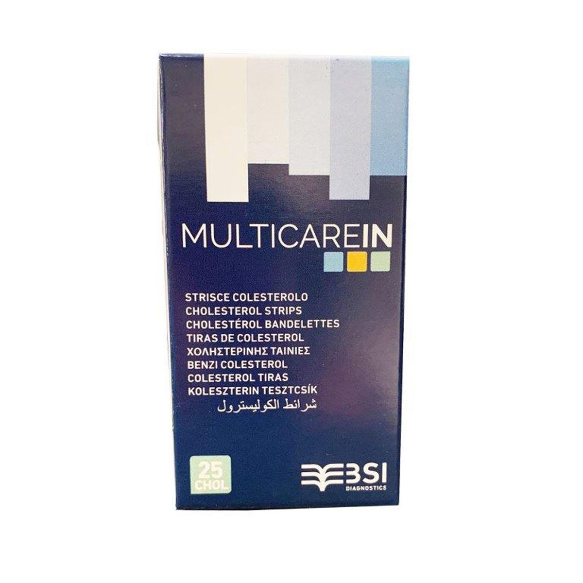 Tiras colesterol c/25 multicare  in