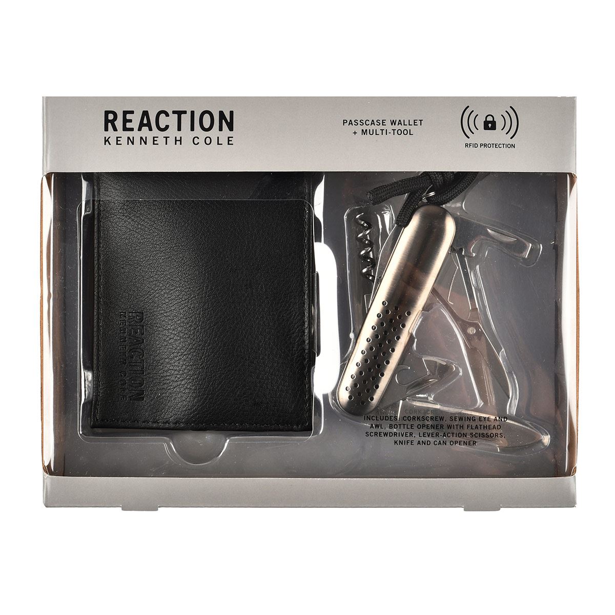 Kit 2 Piezas Cartera Bifold y Navaja para Hombre Kenneth Cole