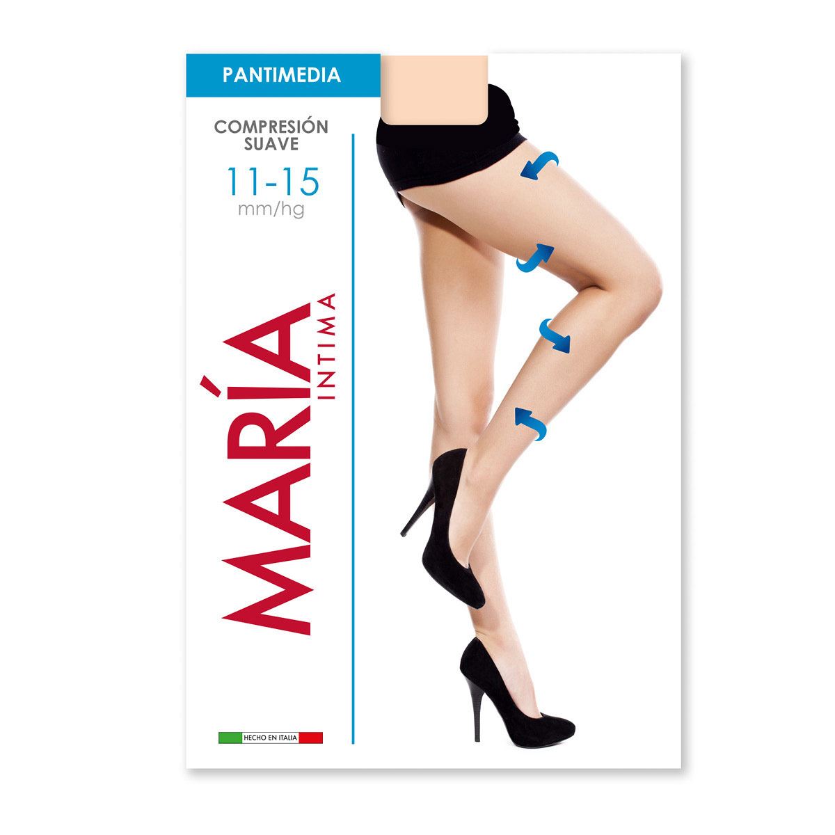 Pantimedia de compresión suave María Intima 61994 chica negro