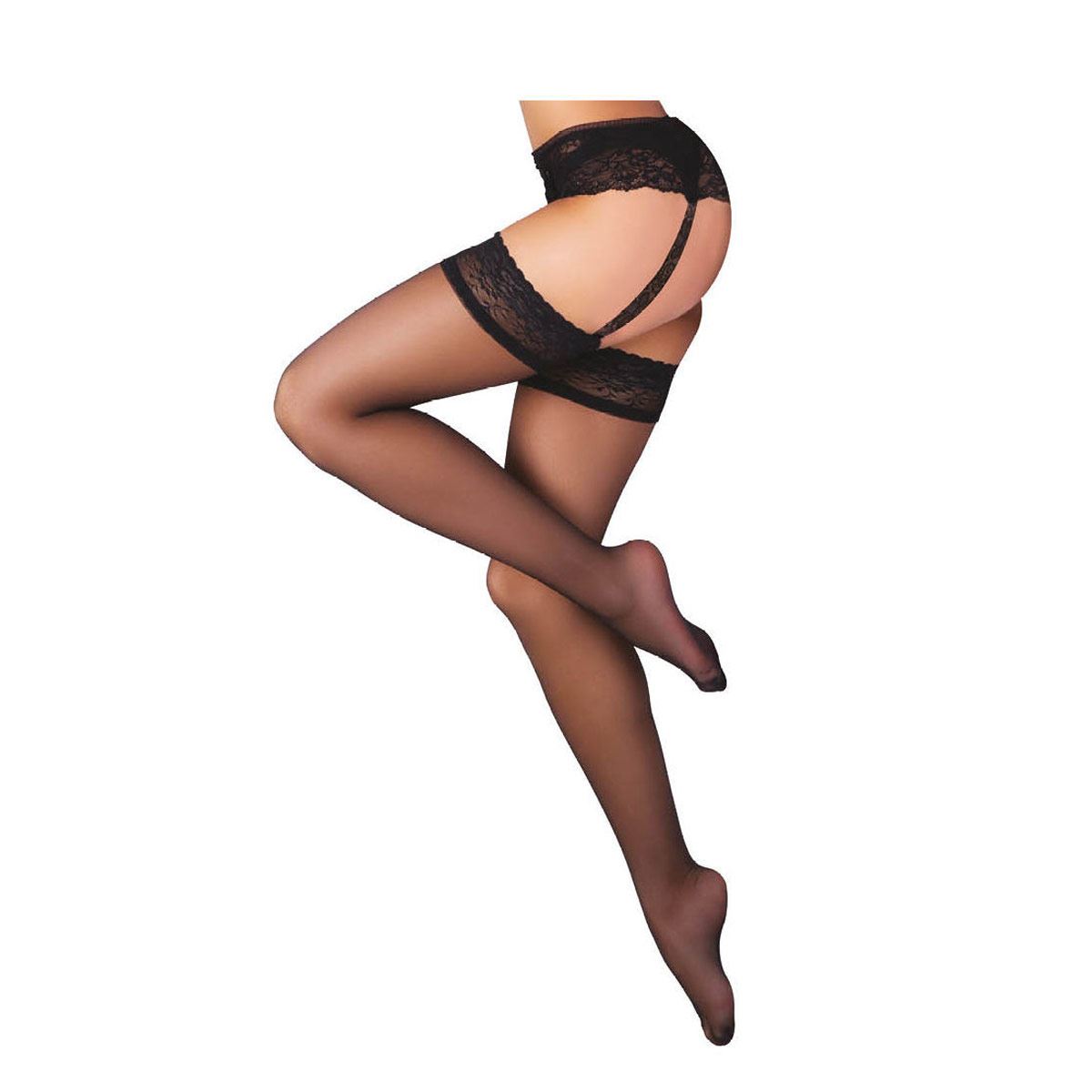 Panty liguero María Intima 2107 chica-mediana negro