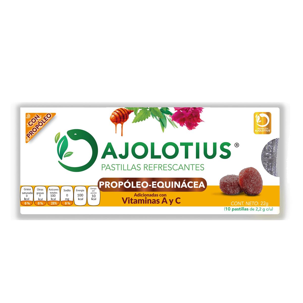 Ajolotius Pastillas propoleo