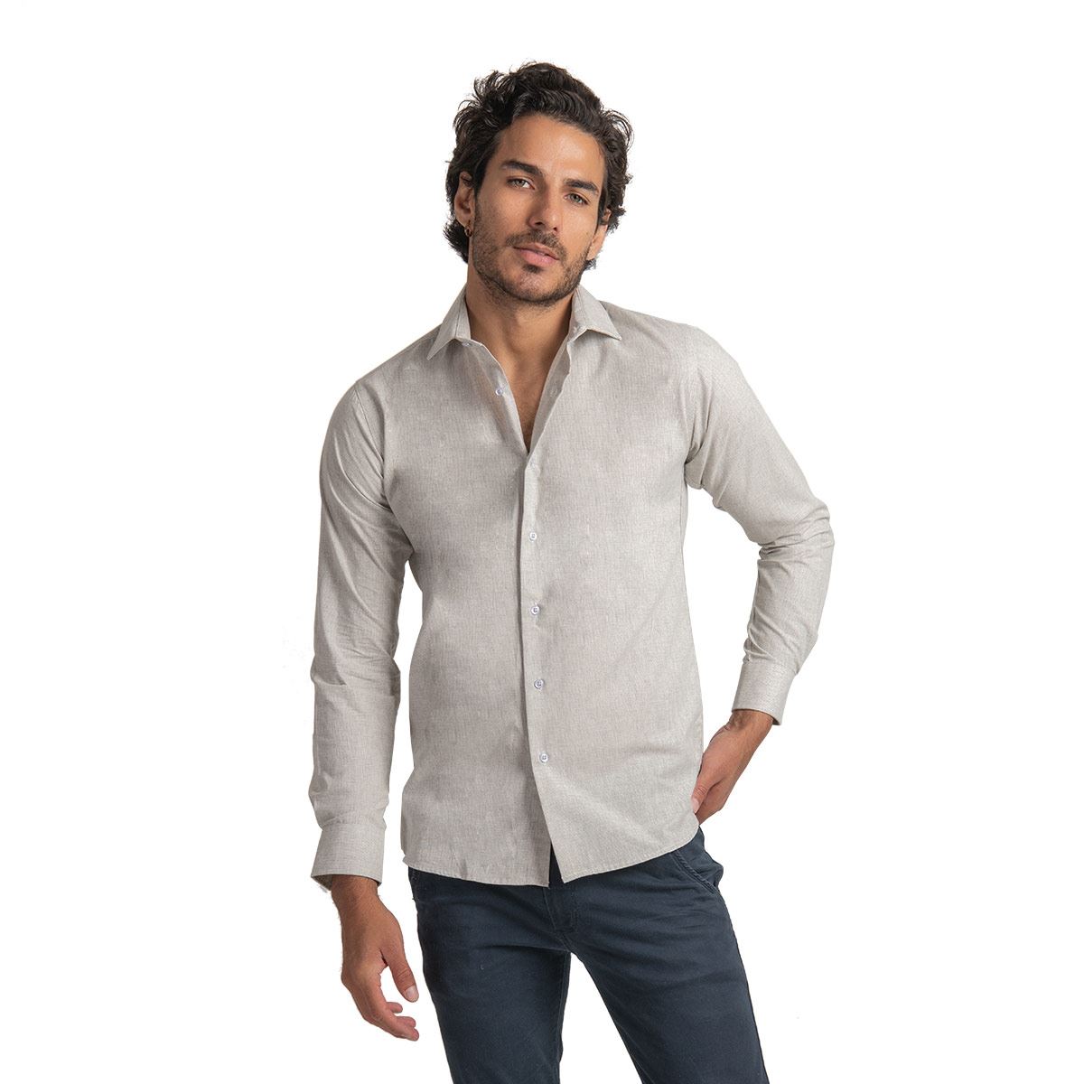 Camisa playera manga larga Blanco CH