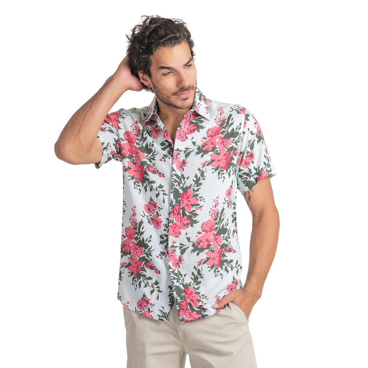 Camisa para playa Hueso COMB GD