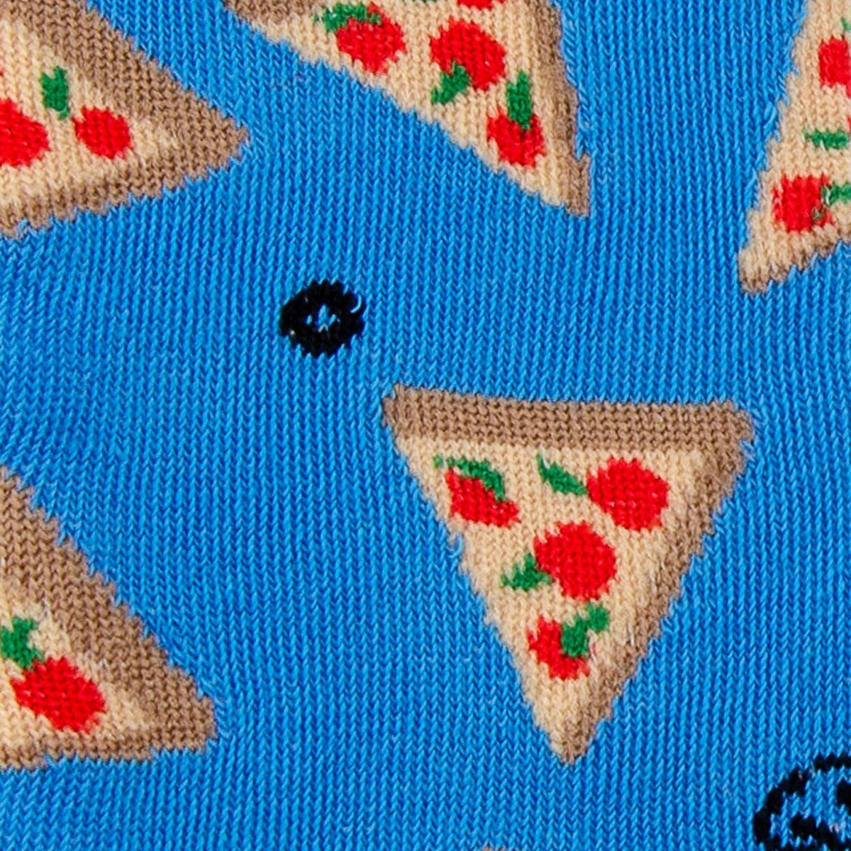 Calcetín Fantasía Pizza azul Único