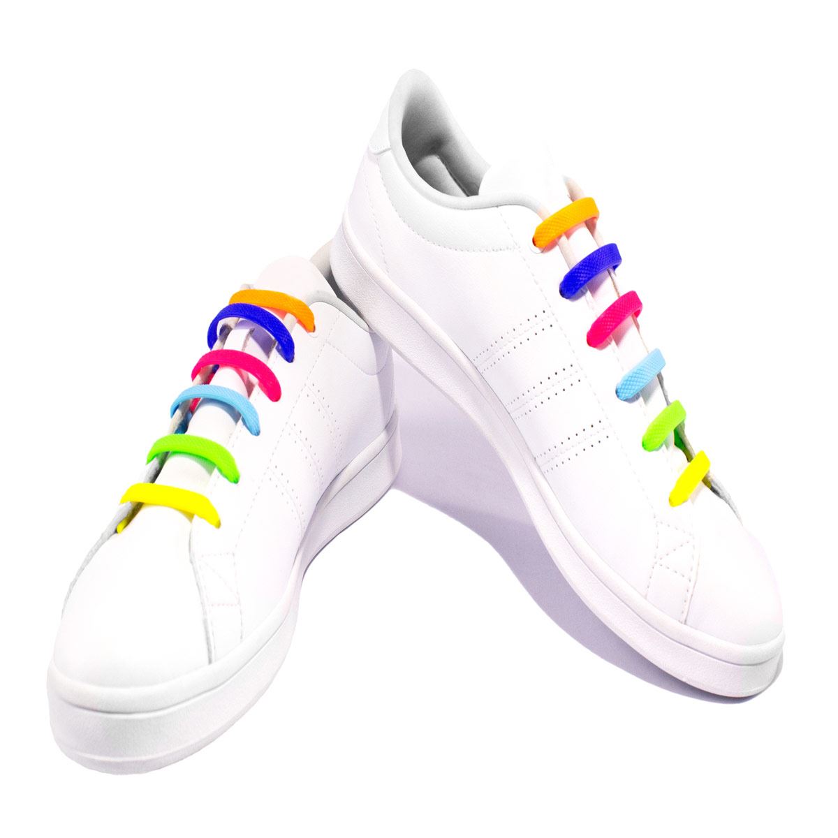 Agujetas de silicón,Multicolor,Happy Laces