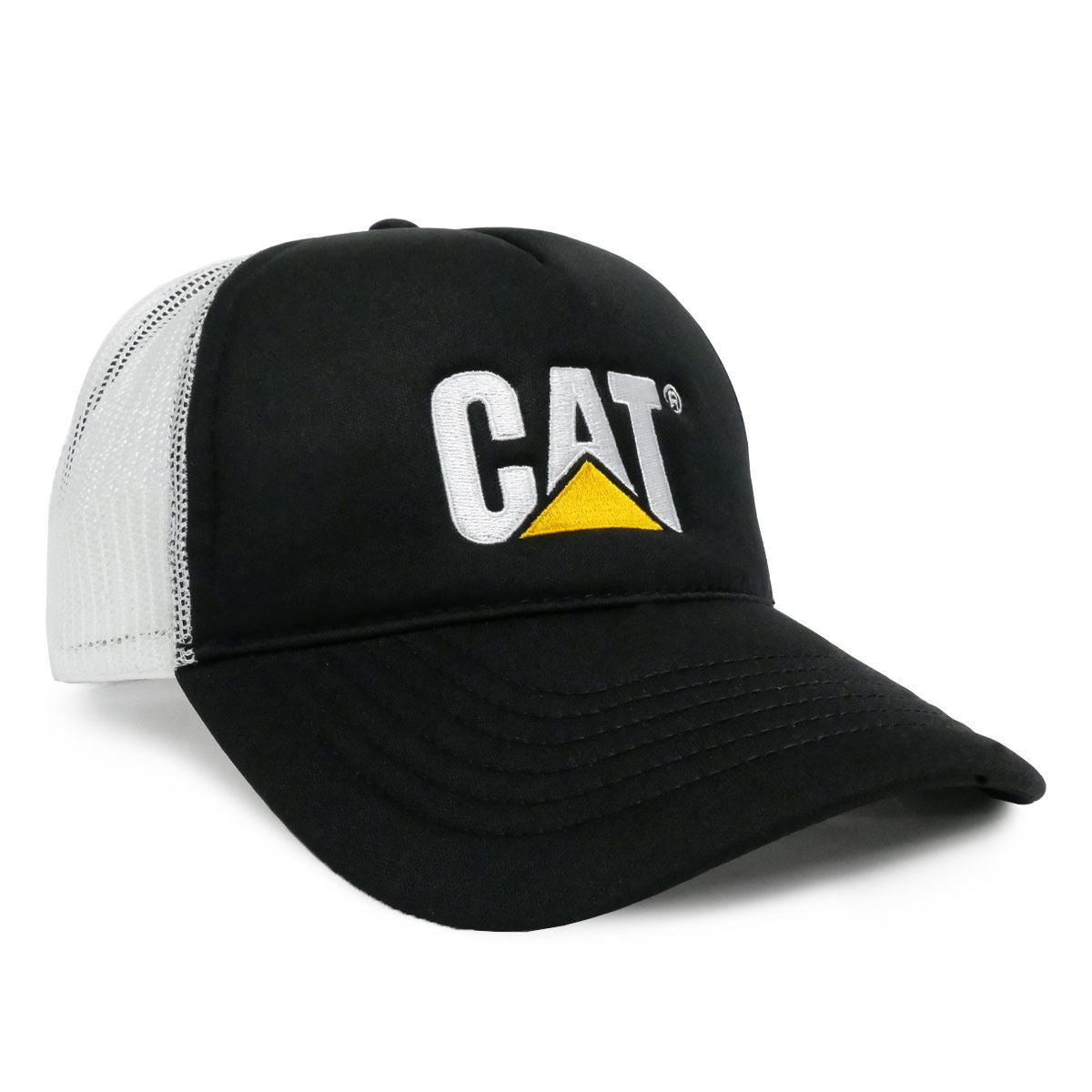 Gorra Cat negra con blanco