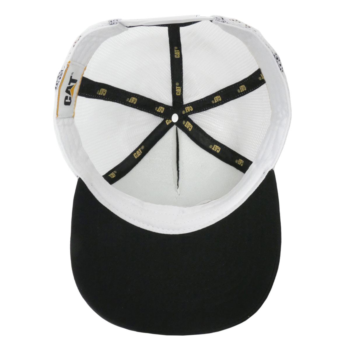 Gorra Cat negra con blanco