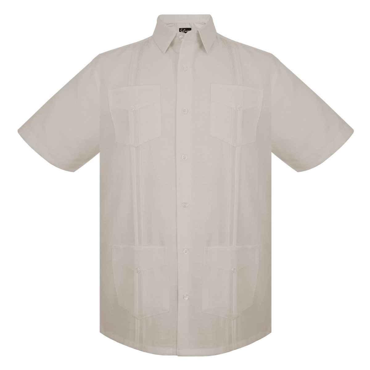 Camisa para caballero Gcandila Mc 5101 talla mediana color beige