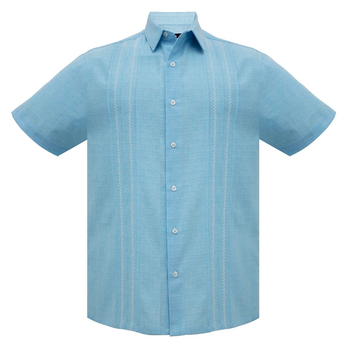 Guayabera manga corta 333ao talla mediana turquesa