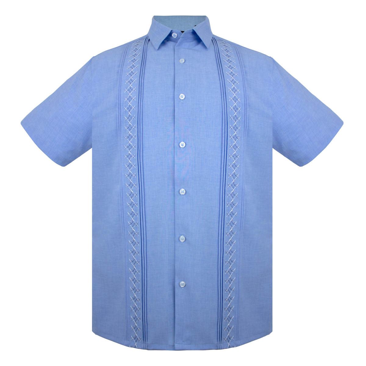 Guayabera manga corta G Candila azul CH