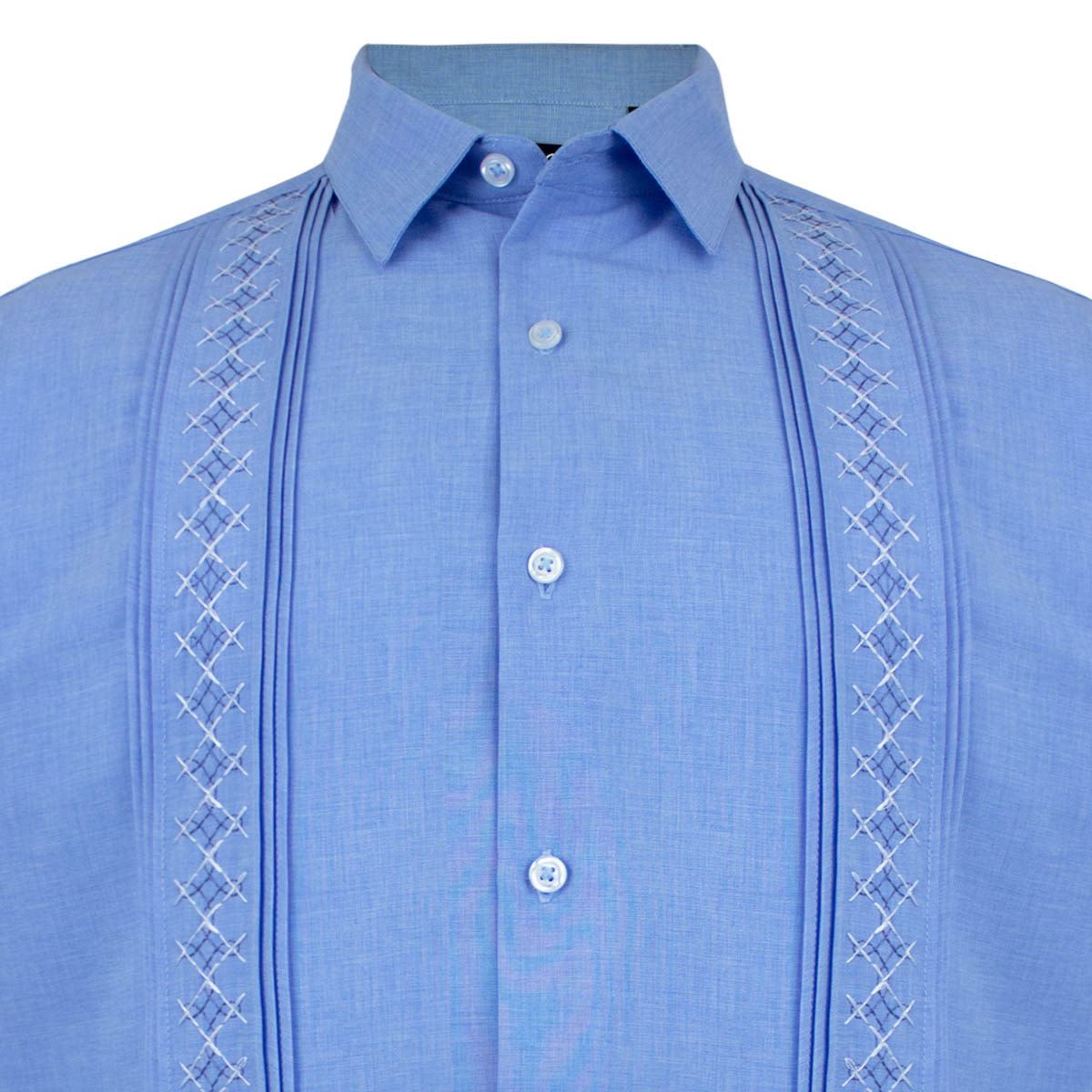Guayabera manga corta G Candila azul EG