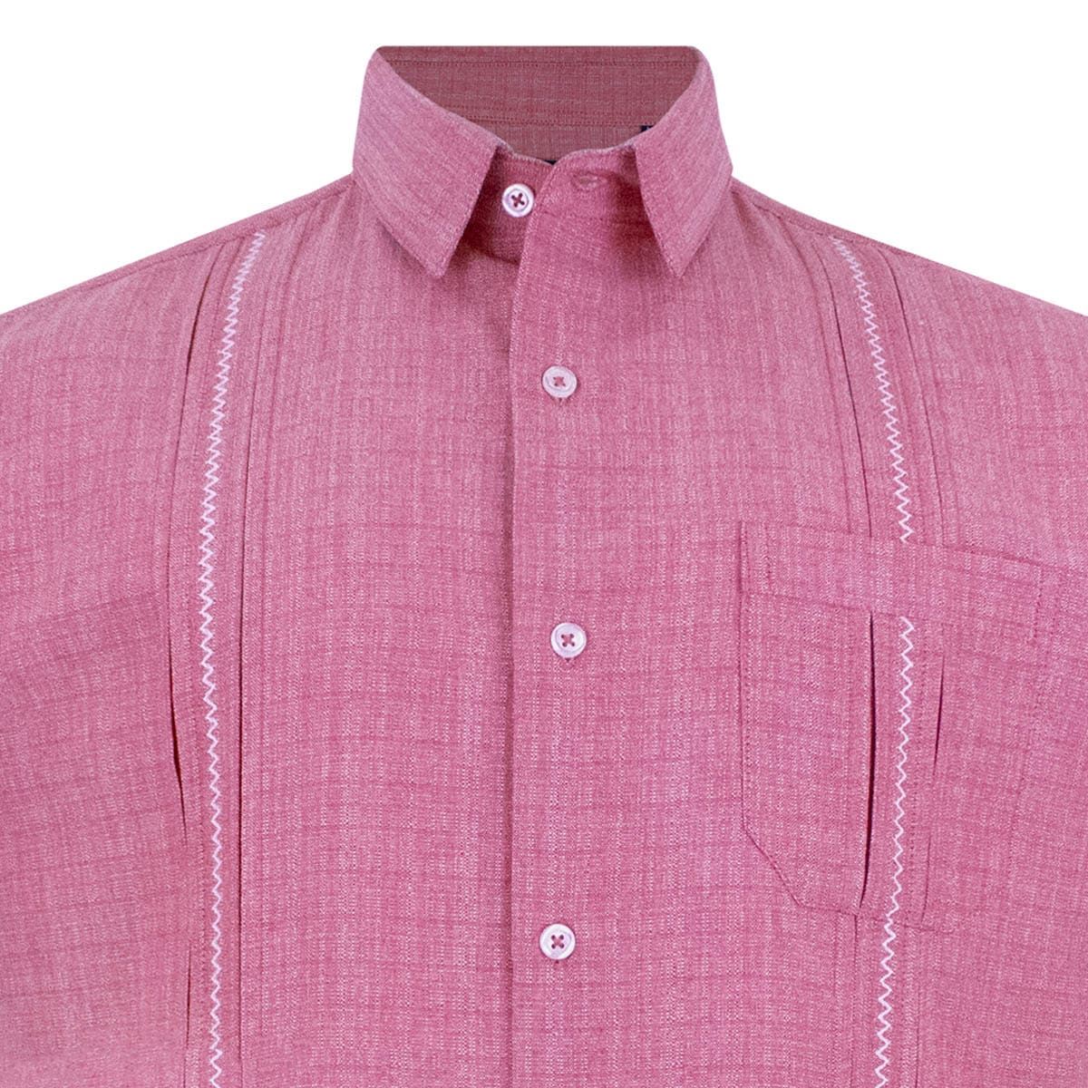 Guayabera G Candila Color Rojo (Talla CH)