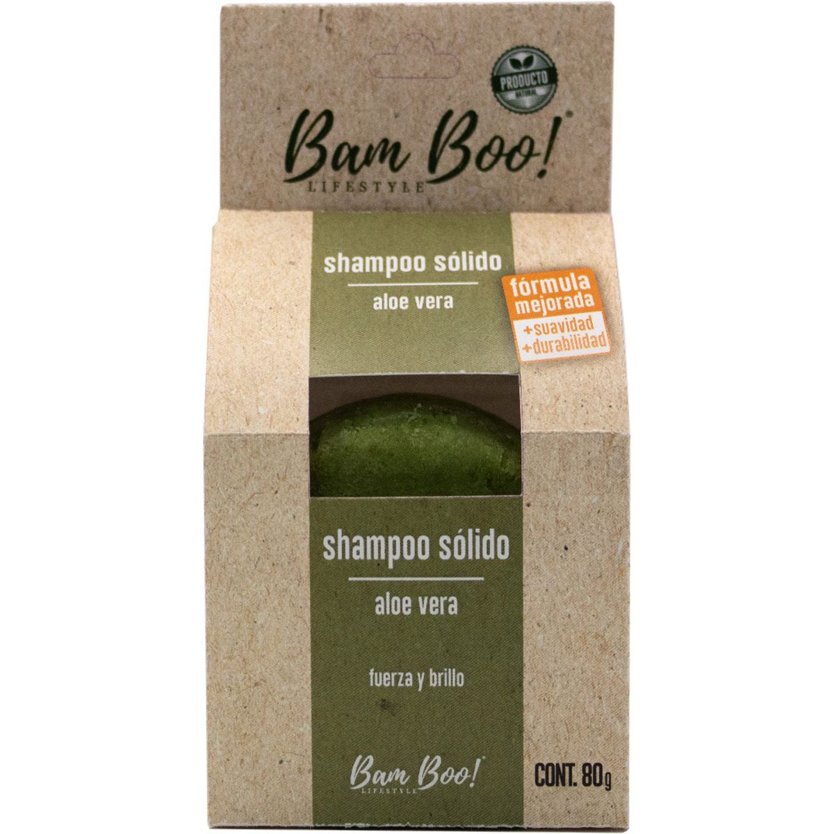 Shampoo Solido Aloe Vera 80 gr Bam Boo! Lifestyle