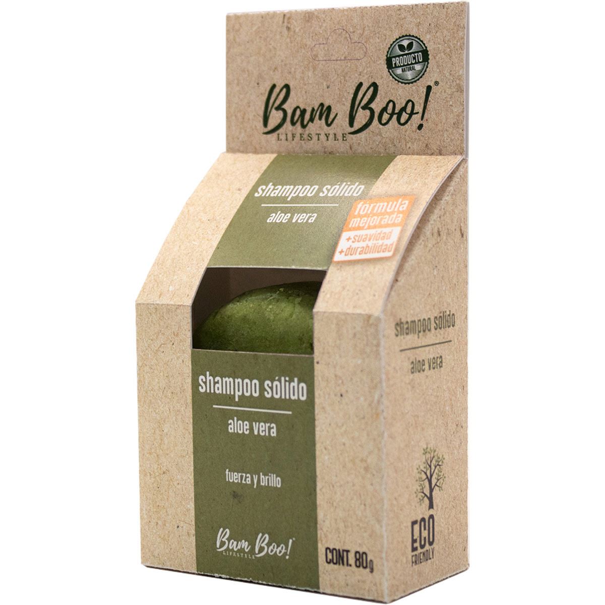 Shampoo Solido Aloe Vera 80 gr Bam Boo! Lifestyle