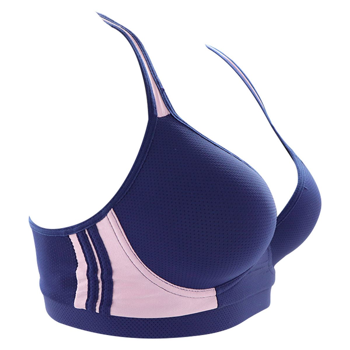 Bra Carnival deportivo con varilla modelo 24171 talla extragrande color azul marino dama