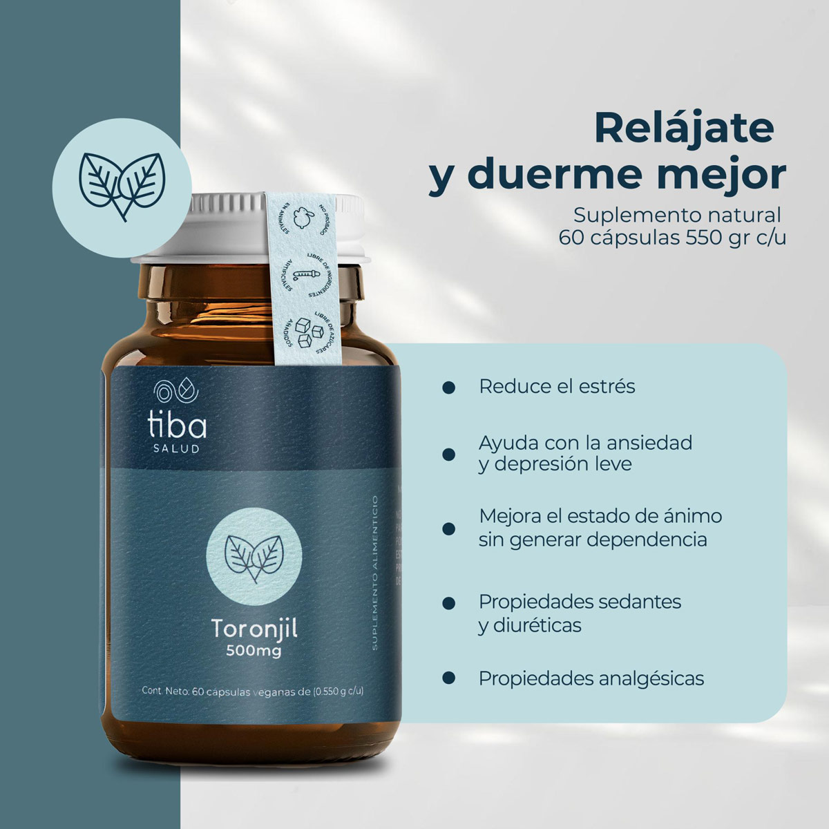 Suplemento Alimenticio Toronjil Tiba Salud