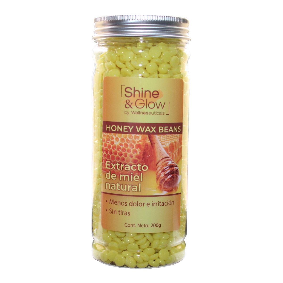 Granulos de cera para depilar con extrato de miel natural