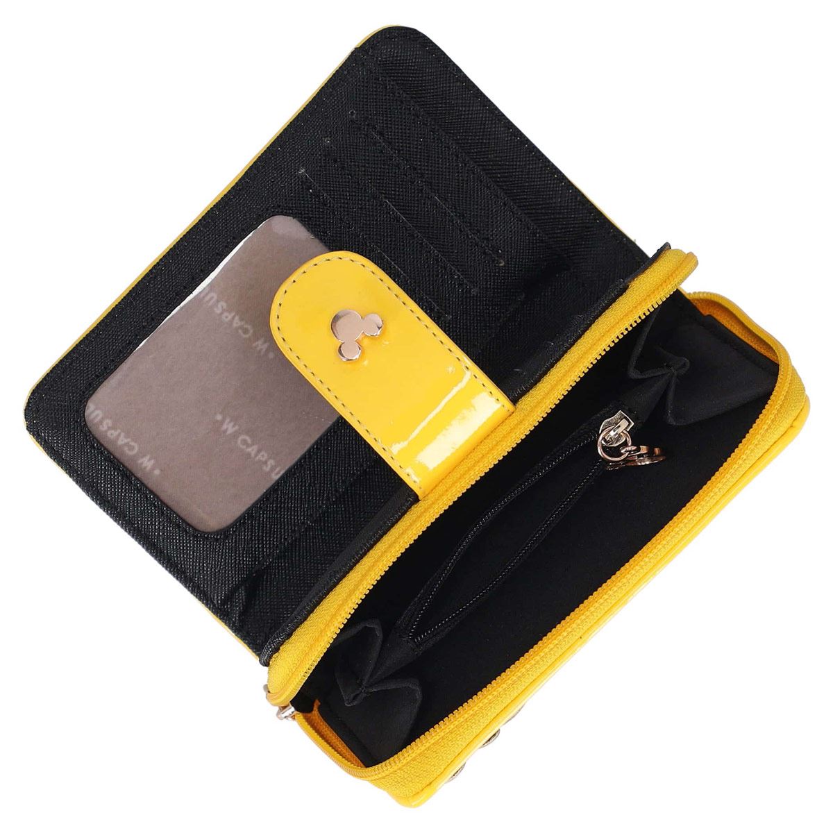 Cartera bi-fold W capsule color Amarillo Modelo HBIRIDE13CW