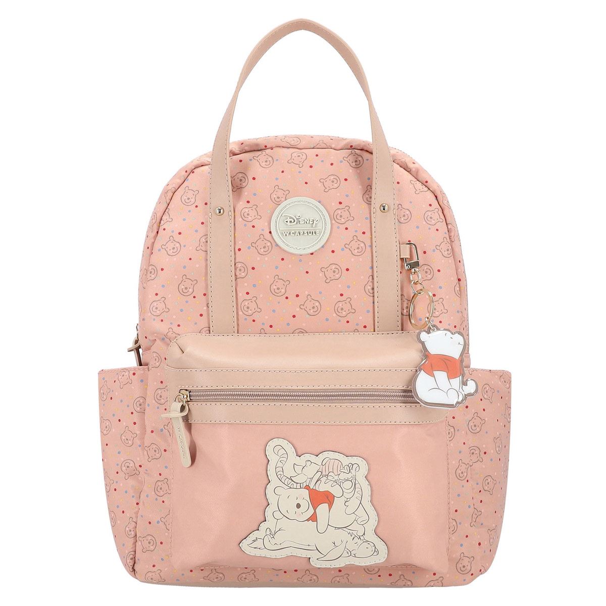 Pañalera backpack color Nude/Multicolor para mujer W CAPSULE