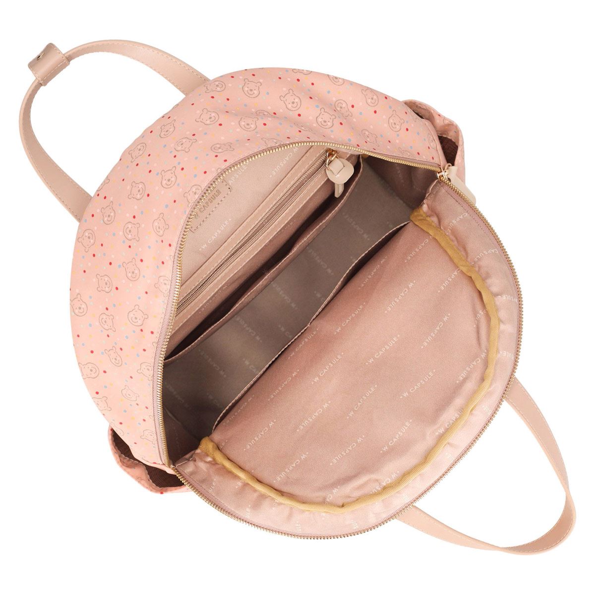 Pañalera backpack color Nude/Multicolor para mujer W CAPSULE