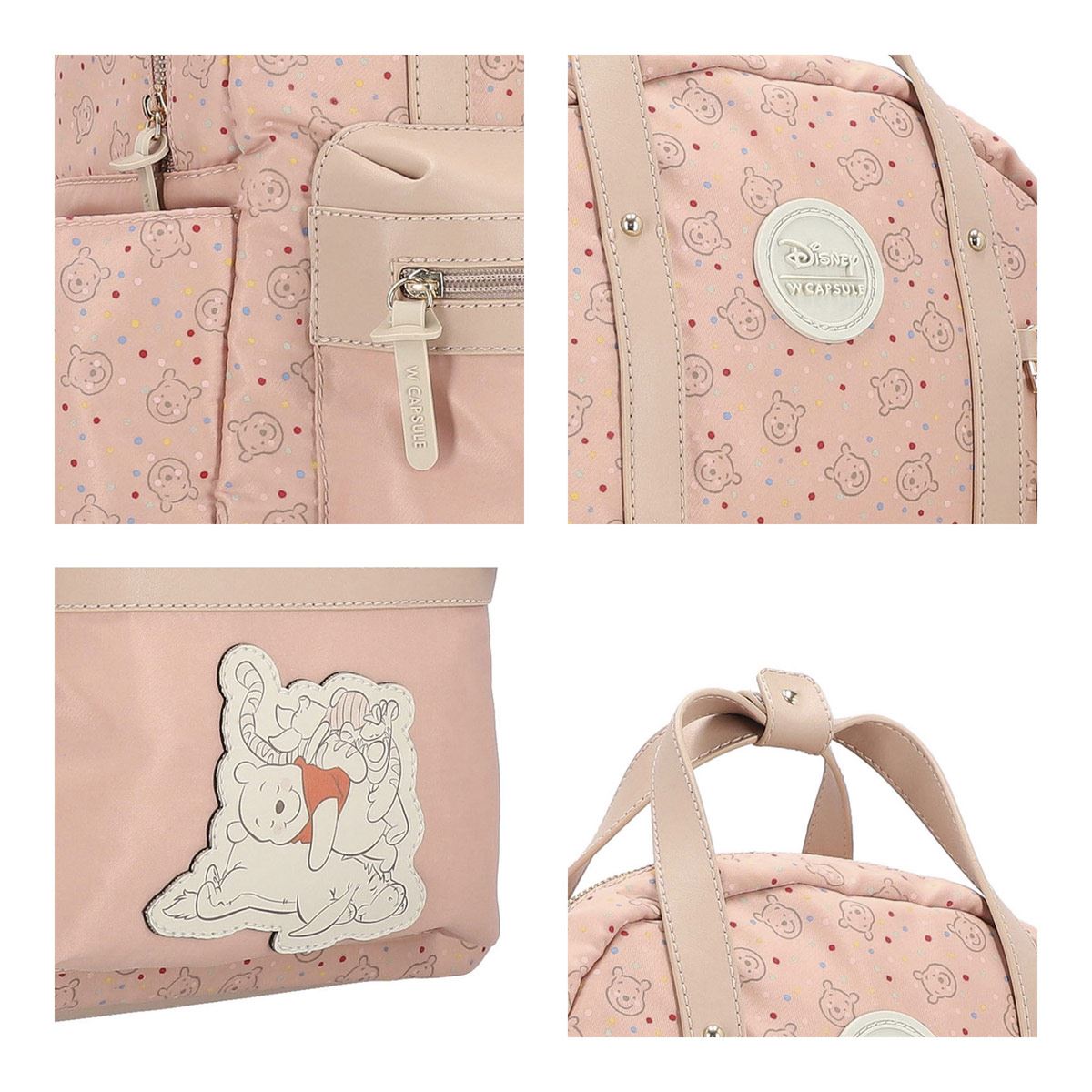 Pañalera backpack color Nude/Multicolor para mujer W CAPSULE