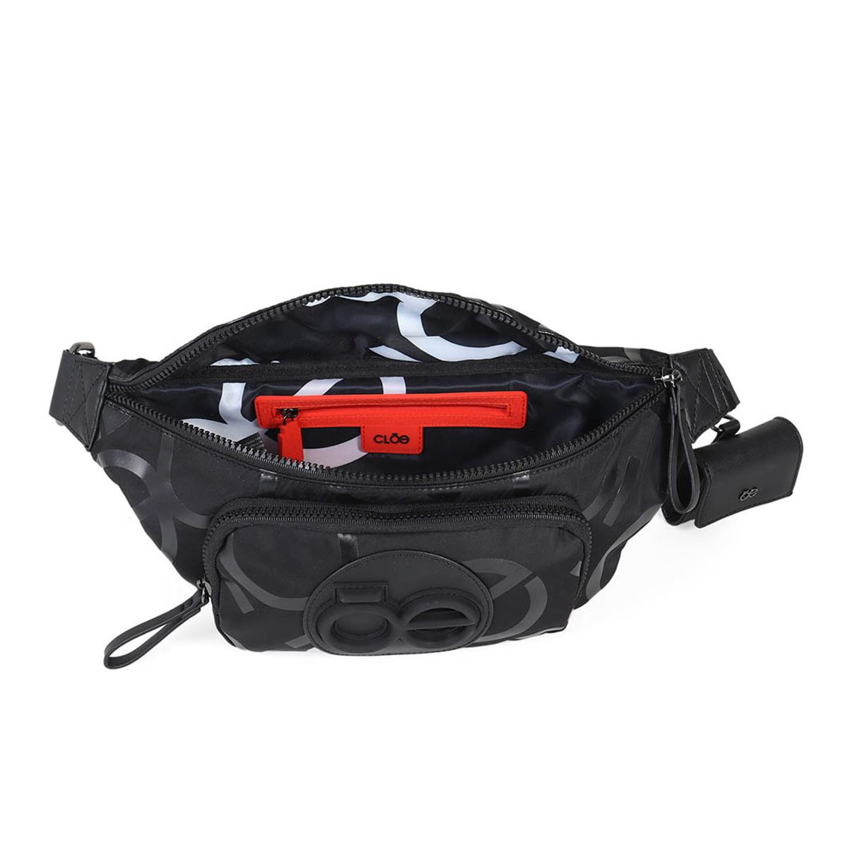 Bolso Cloe Cangurera Color Negro Para Mujer