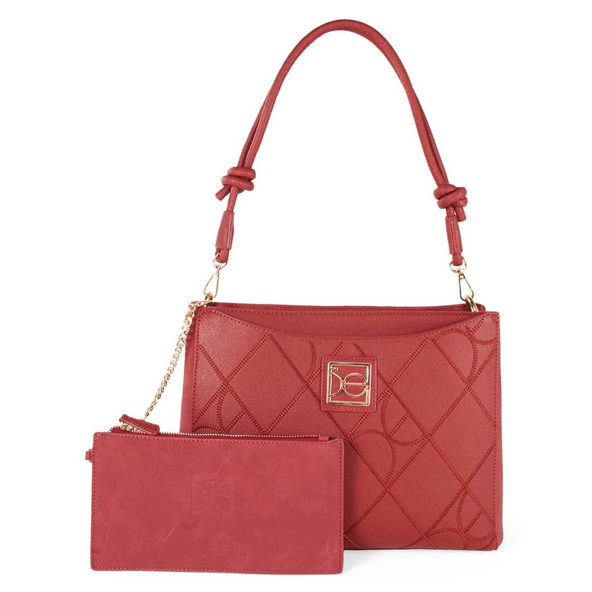 Bolso Cloe Satchel Color Rojo Para Mujer