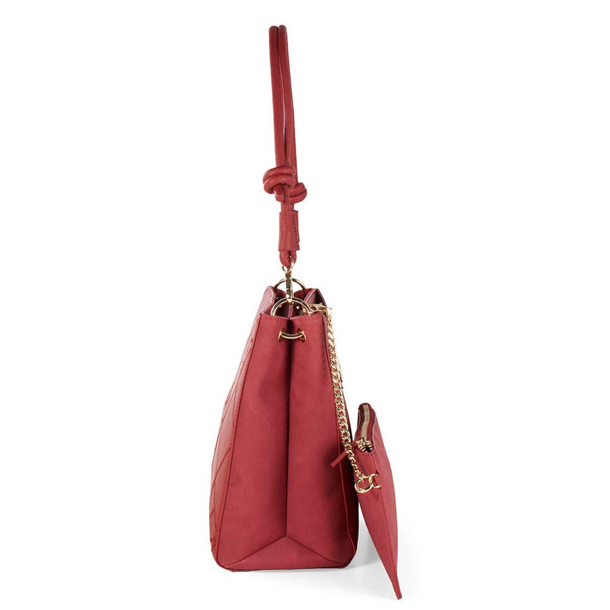 Bolso Cloe Satchel Color Rojo Para Mujer
