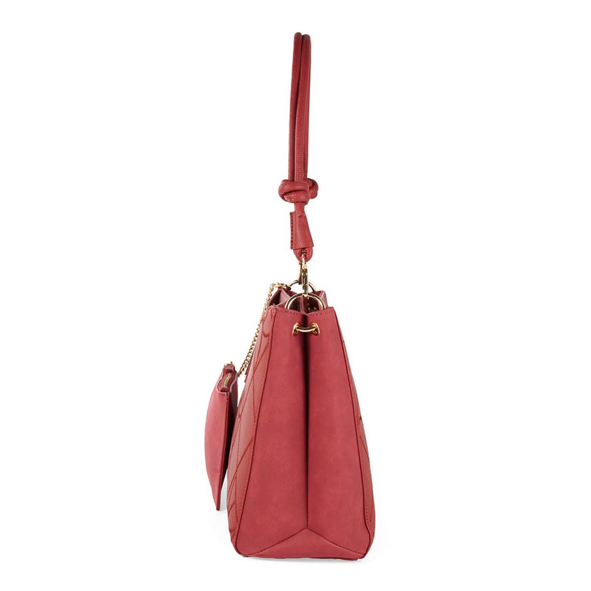 Bolso Cloe Satchel Color Rojo Para Mujer
