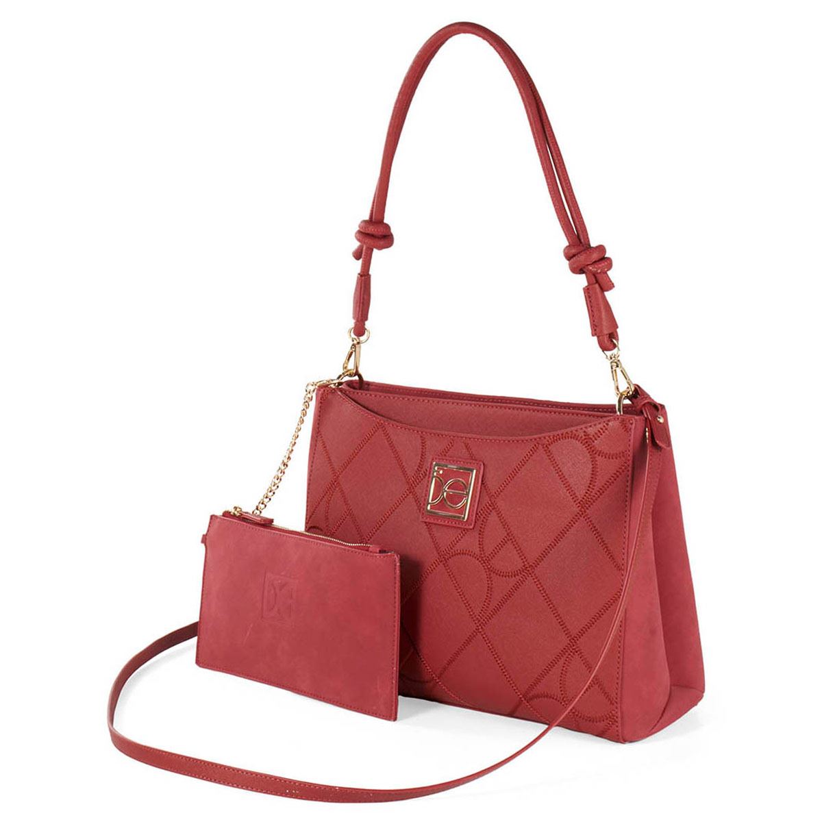 Bolso Cloe Satchel Color Rojo Para Mujer
