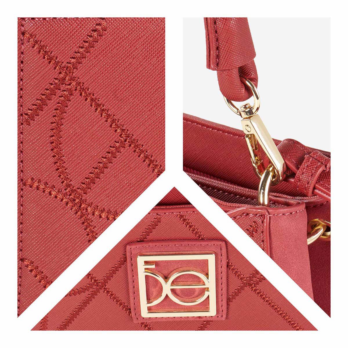 Bolso Cloe Satchel Color Rojo Para Mujer
