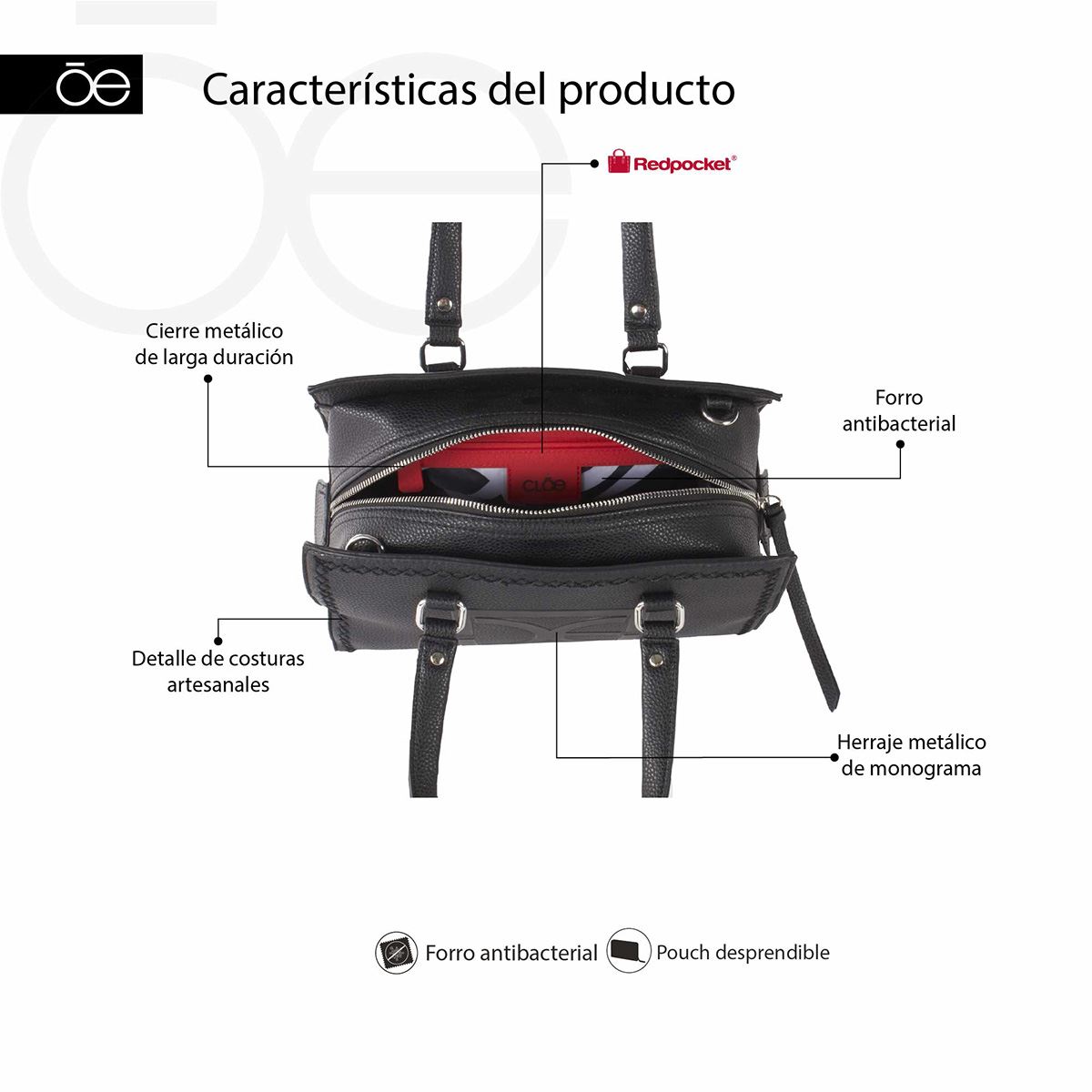 Bolso Satchel Color Fango Para Mujer Cloe