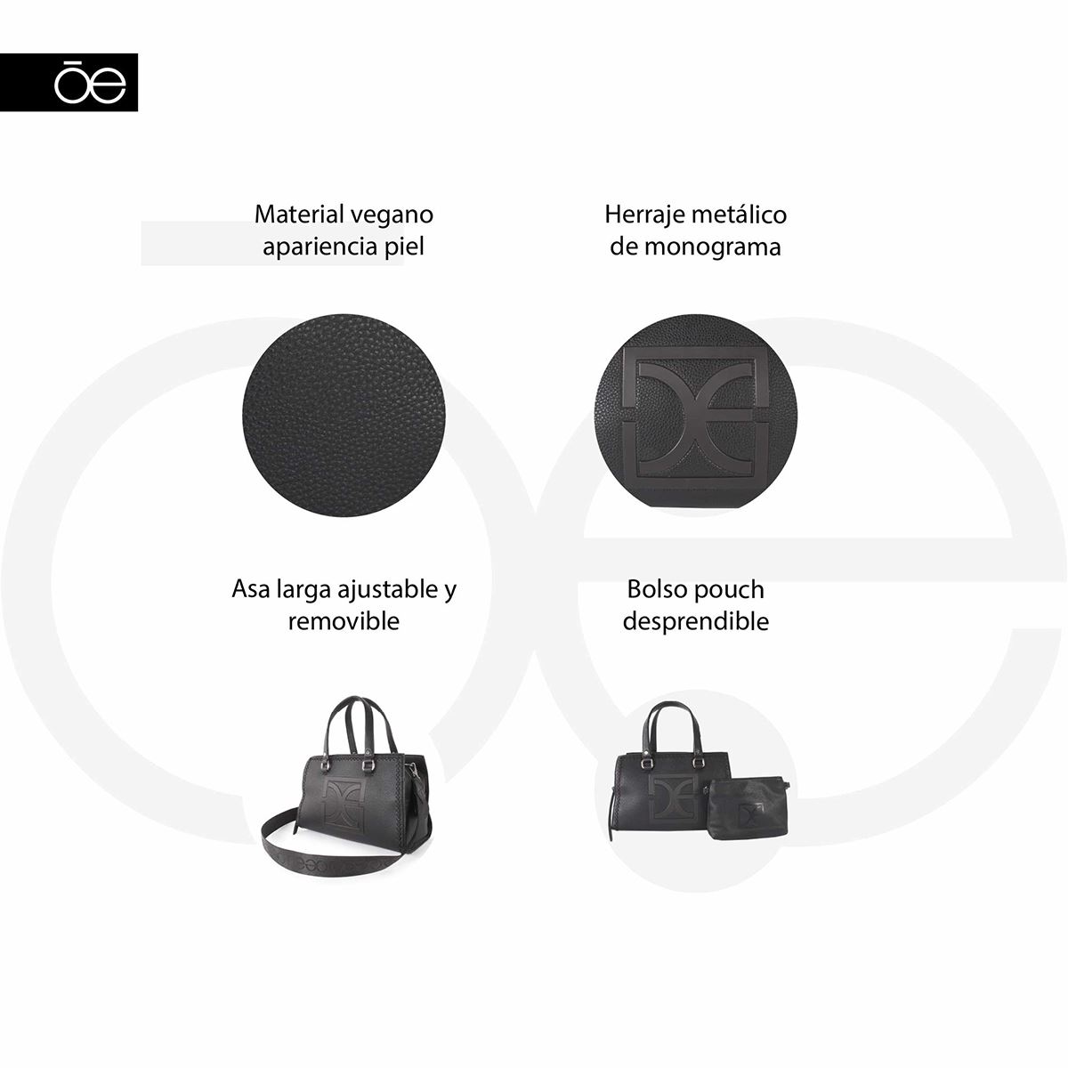 Bolso Satchel Color Fango Para Mujer Cloe