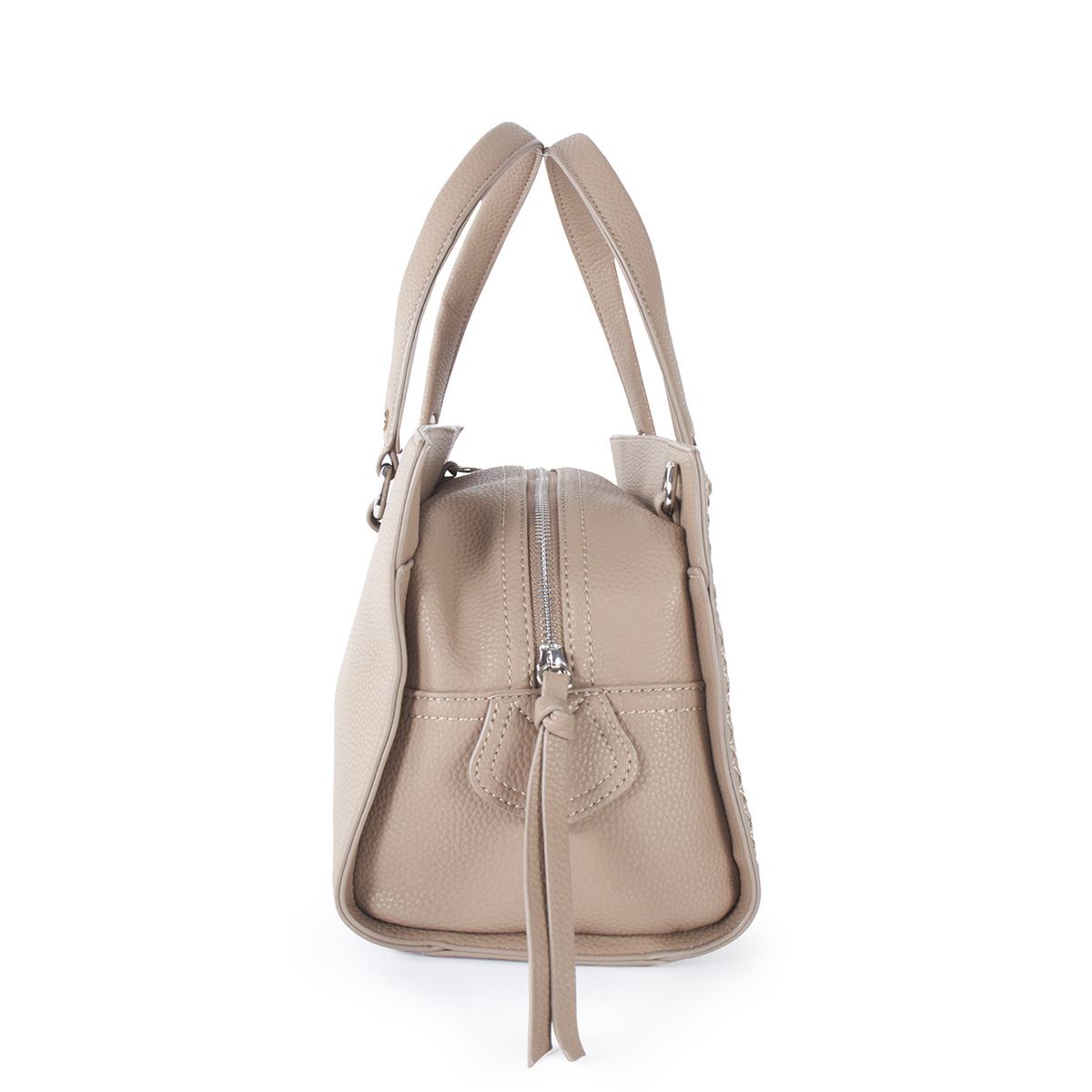 Bolso Satchel Color Fango Para Mujer Cloe