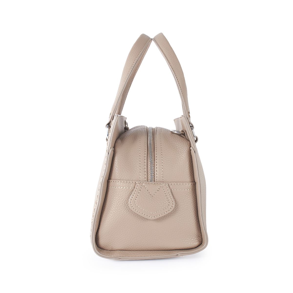 Bolso Satchel Color Fango Para Mujer Cloe